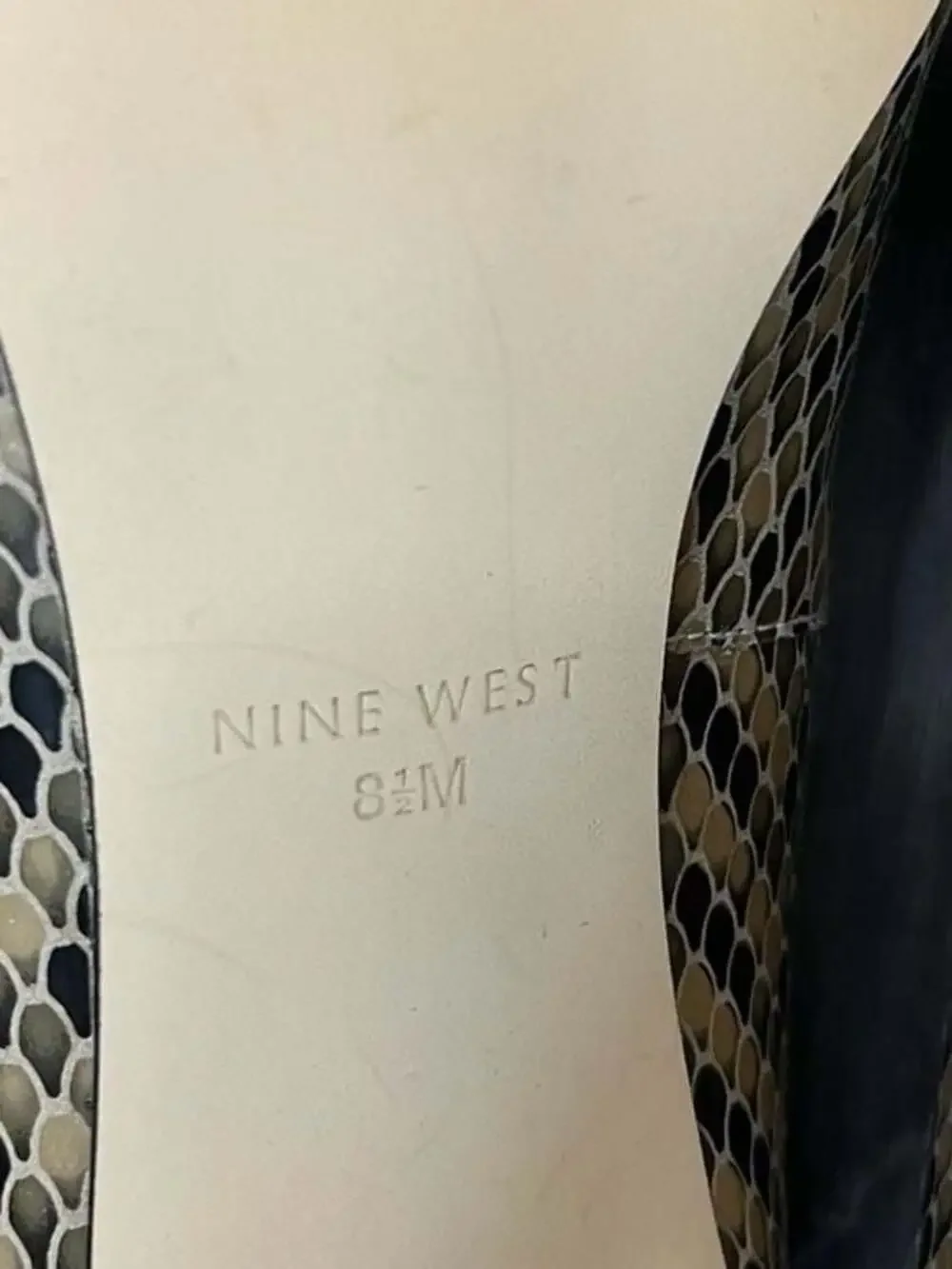 Nine West Women's Garisono Snake Print Pointed-Toe Kitten Heel Pumps